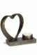 Skulptururne aus Bronze 'Mit Herz und Seele'