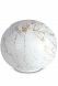 Porzellanurne 'Sfera' - Carrara-Marmor mit goldfarbenen Adern