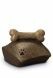 Tierurne aus Bronze 'Kissen mit Knochen'