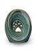 Tierurne aus Keramik mit Pfote Oily Green | SONDERANGEBOT