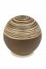 Kleinkeramikurne 'Ringe' braun-beige