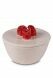 Keramikkleinurne beige mit rote Rosen
