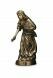 Gedenkstatue Mädchen mit Blumen aus Bronze