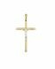 Gedenkanhänger aus 14 Karat Bicolor Gold 'Kreuz mit Christus'