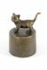 Urne bronziert 'stehende Katze'