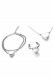 Ascheschmuck-Set aus Edelstahl mit Herz - Armband, Ring & Kette