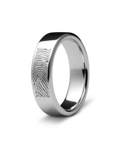 Ring mit Fingerabdruck aus 925 Silber