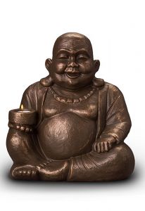 Buddha Urne mit Kerze