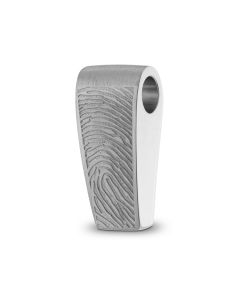 925er-Silber Asche Schmuckstück 'Fingerabdruck Rechteck'