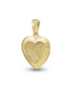 Schmuckstück Fingerabdruck 'Herz' aus Gold
