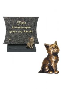 Gedenkstein 'bronzene Katze'