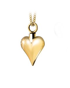 Asche Anhänger 'Herz' 14-Karat-Gold