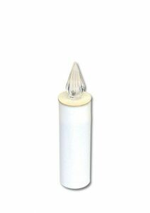 Jahreslampe aus Kunststoff in weiβ - blinkt