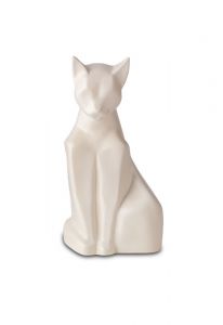 Keramikurne für Katze Mattweiβ