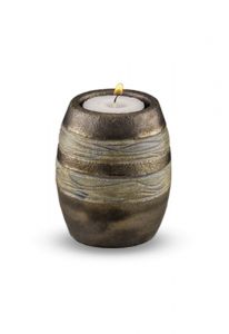 Keramik Kleinurne mit Kerze