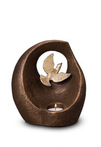 Keramik Kleinurne 'Friedenstaube' (Teelicht)