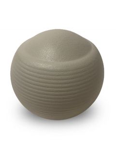 Kugelförmige Kleinurne 'Memento' creme satiniert