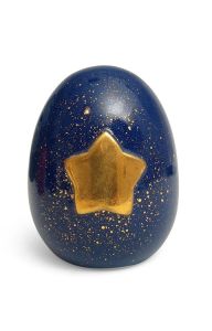 Handgefertigte Kleinurne mit Goldenen Stern