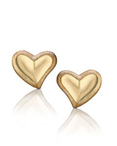Gedenk-Ohrringe 'Herzen' vergoldet | SONDERANGEBOT