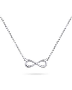 Erinnerungsschmuckstück Infinity aus Silber mit Kette