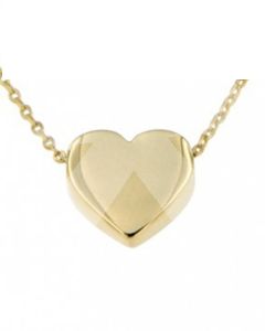 Symbol Halskette mit Anhänger 'Herz' aus 14 Karat Gelbgold