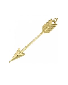 Symbol Halskette mit Anhänger 'Pfeil' aus 14 Karat Gelbgold