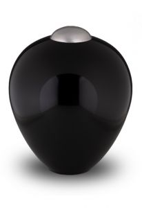 Messingurne 'Amore' Onyx-schwarz