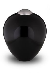 Messingurne 'Amore' Onyx-schwarz