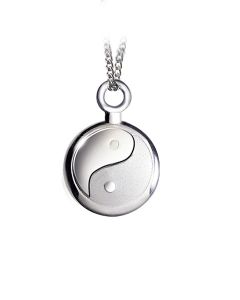 Silberen Gedenkschmuck 'Yin Yang'