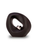 Keramik Kleinurne goldfarbig Herz